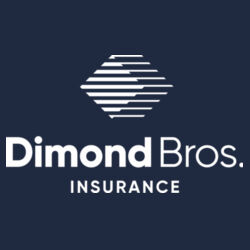 DimondBros Logo Left Chest Digital Print on a BELLA+CANVAS ®  - Women's Relaxed Triblend Tee Design