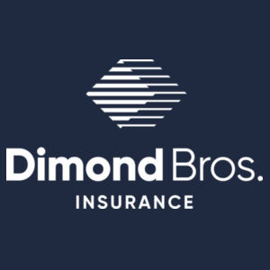 DimondBros Logo Left Chest Digital Print on a BELLA+CANVAS ®  - Women's Relaxed Triblend Tee Design