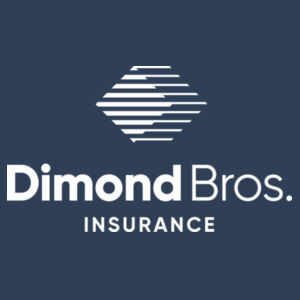 DimondBros Logo Left Chest Digital Print on a BELLA+CANVAS ® - Women's Relaxed CVC Tee Design
