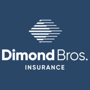 DimondBros Logo Left Chest Digital Print on a Hanes ® - EcoSmart ® Crewneck Sweatshirt Design