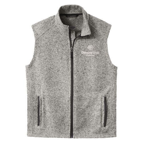 DimondBros Logo Embroidered on a Port Authority - Sweater Fleece Vest Thumbnail
