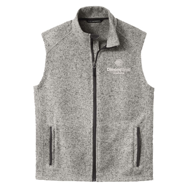 DimondBros Logo Embroidered on a Port Authority - Sweater Fleece Vest Thumbnail