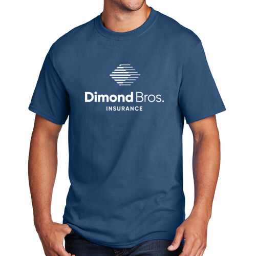 DimondBros Logo Full Front Digital Print on a Port & Company® - Core Cotton Tee Thumbnail