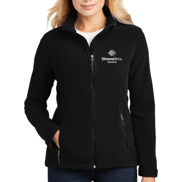 DimondBros Logo Embroidered on a Port Authority ® - Women's Value Fleece Jacket Thumbnail