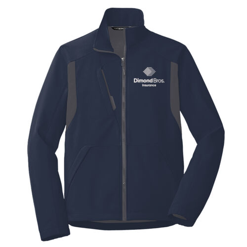 DimondBros Logo Embroidered on a Port Authority® - Back Block Soft Shell Jacket Thumbnail