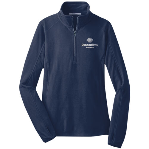 DimondBros Logo Embroidered on a Port Authority® - Women's Microfleece 1/2 Zip Pullover Thumbnail