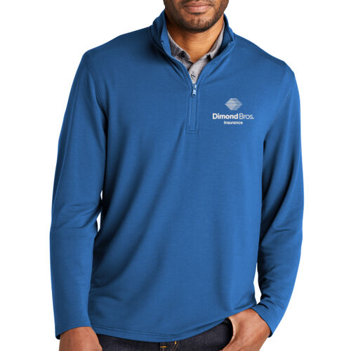 DimondBros Logo Embroidered on a Port Authority® - Microterry 1/4 Zip Pullover Thumbnail