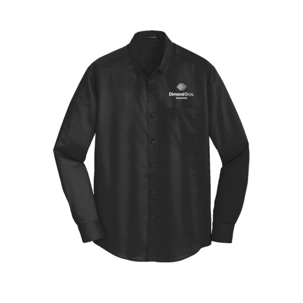 DimondBros Logo Embroidered on a Port Authority® - SuperPro Twill Shirt Thumbnail