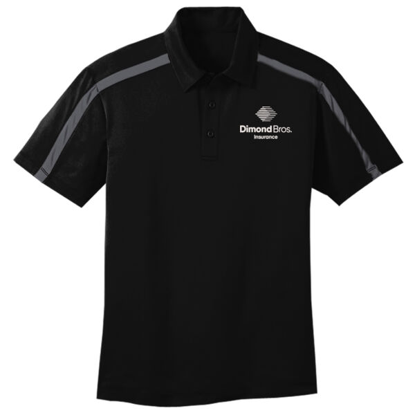 DimondBros Logo Embroidered on a Port Authority® - Silk Touch Performance Colorblock Stripe Polo Thumbnail