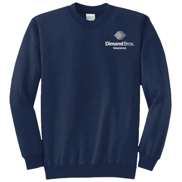 DimondBros Logo Embroidered on a Port & Co. ® - Core Fleece Crewneck Sweatshirt Thumbnail