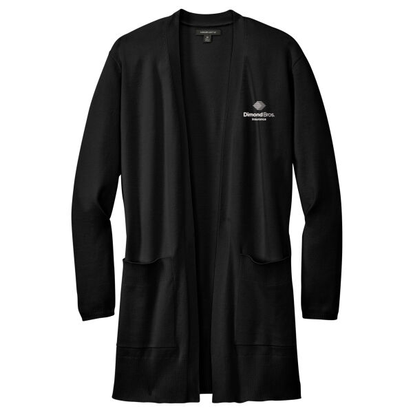 DimondBros Logo Embroidered on a Mercer+Mettle ® - Women's Open Front Cardigan Sweater Thumbnail