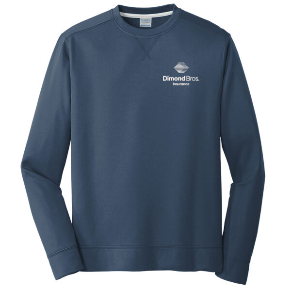 DimondBros Logo Embroidered on a Port & Co. ® - Performance Fleece Crewneck Sweatshirt Thumbnail