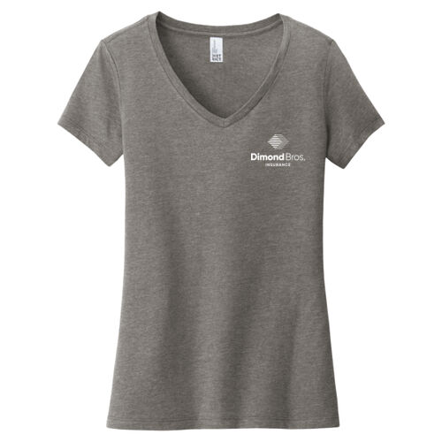 DimondBros Logo Left Chest Digital Print on a District® - Women's Very Important Tee ® V Neck Thumbnail