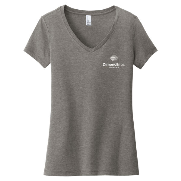 DimondBros Logo Left Chest Digital Print on a District® - Women's Very Important Tee ® V Neck Thumbnail